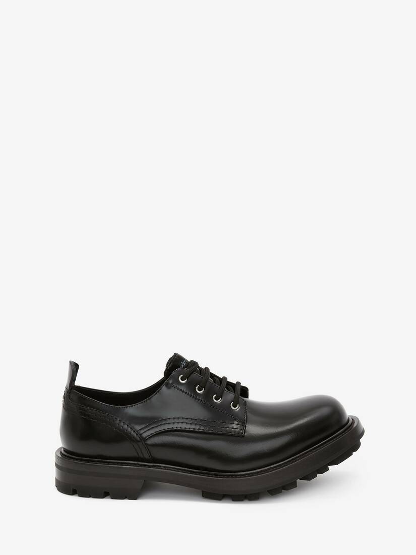 Mocasines Alexander McQueen Worker Lace Up Hombre - Negros - Mexico 510-EYJOAV